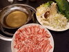 豚しゃぶ鍋２人前です。「鍋が美味しい季節になりました。」
