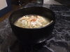 具沢山のアツアツ豚汁「アツアツです」