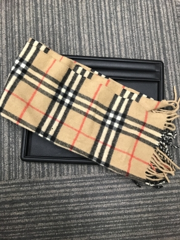 「Burberry バーバリー　マフラー　チェック　ベージュ【高価買取】　横浜鶴屋町の買取専門店「おたからや　横浜本店」　電話相談無料＆査定無料♪  横浜　買取　横浜駅買取無料」