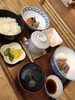 「今日の日替わりランチ「カツオのタタキ」［味の庄　伯備］」
