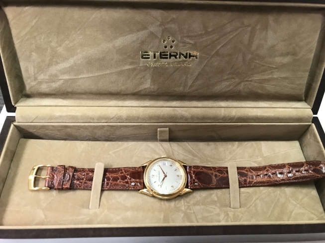 「ETERNA エテルナ　時計　腕時計　レザーベルト　茶　ブラウン　金　ゴールド　横浜　買取　高価買取　横浜駅買取無料　横浜鶴屋町の買取専門店「おたからや　横浜本店」　電話相談無料＆査定無料♪ 」