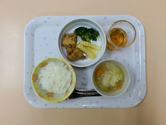 「今日の給食(谷史季保育園) 12月25日」