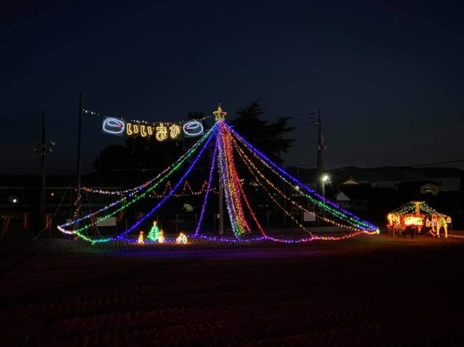 「【西条市:飯岡】西条市立飯岡小学校のイルミネーション！」