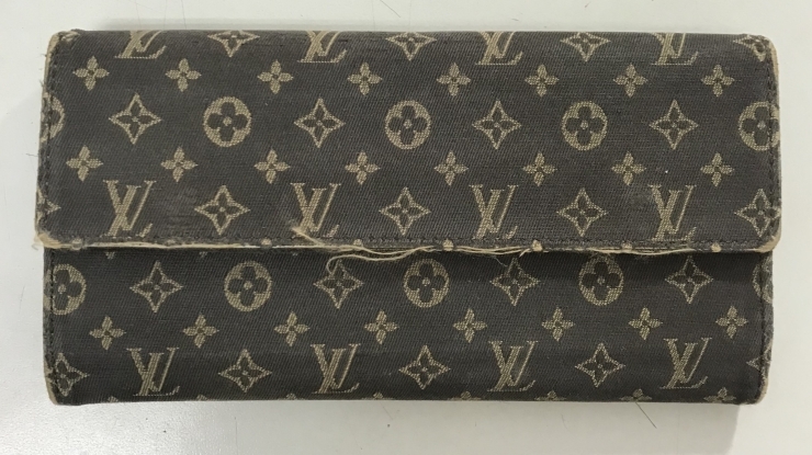 ポルトフォイユ・サラ　エベヌ　モノグラムミニ「LOUIS VUITTON 長財布 お買取いたしました。高価買取【おたからや立場店】」