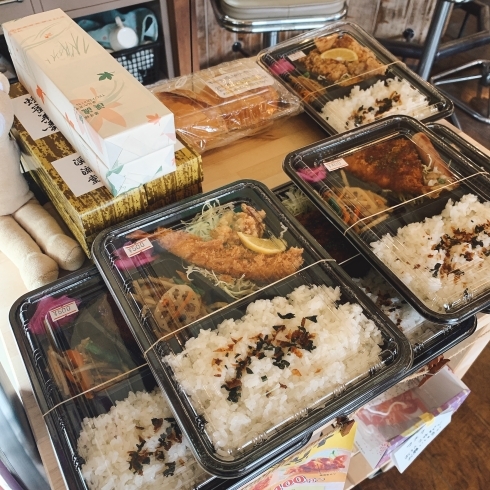 テイクアウトお弁当「テイクアウト弁当販売中、400円〜　新安城エリアの喫茶店、カフェ！お花、観葉植物なども販売しています。」