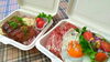 左　タルタルチキン弁当　右　スパム丼「テイクアウトメニュー新しくなりました！」