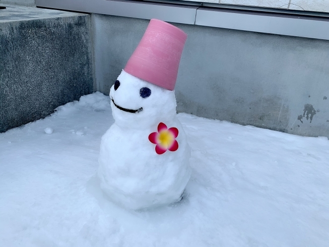 自作雪だるま「☆時間の割に小さく仕上がる☆」