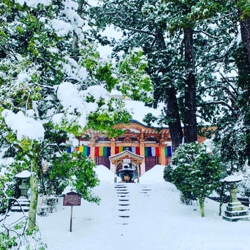 「冬の乙宝寺」