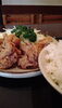 「新杉田徒歩1分、クシの坊さんの人気ランチ！定番の唐揚げ定食！」