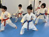 色帯の子たちは型稽古をビシッと集中して🥋「2/13(木)の稽古風景≪ 明石/空手/スポーツ/運動/幼児/小学生/お稽古/習い事≫」