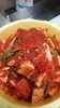 漬けたてのカクテキ。一晩おいて味をなじませます。「手作りキムチ【西京区　上桂　焼肉　韓国料理　元プロレスラー】」