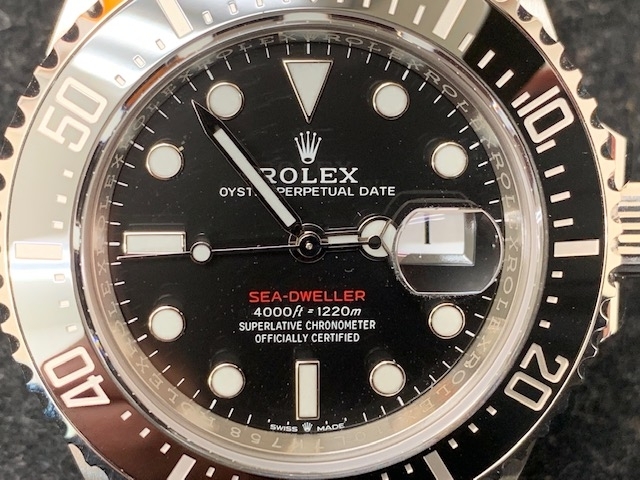 ロレックス　高価買取　アンティークロレックスも買取「ロレックス　ROLEX　腕時計　126600　シードゥエラー　高価買取りさせて頂きました。　腕時計「お売り下さい」　　中が見える安心の当店「買取りと査定」は「チケット大黒屋」金町北口店」