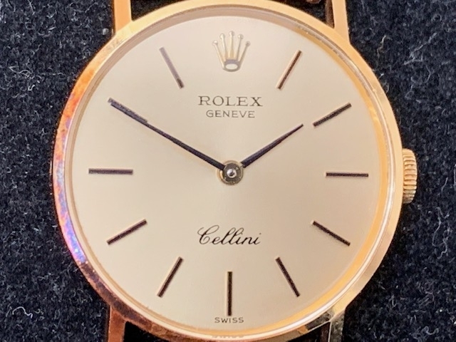 ロレックス　チェリーニ　高価買取　繊細な装飾が特徴「ロレックス　ROLEX　腕時計　チェリーニ　高価買取りさせて頂きました。　腕時計「お売り下さい」　　中が見える安心の当店「買取りと査定」は「チケット大黒屋」金町北口店」