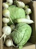 お客様から　頂いた新鮮野菜。「14日は…」