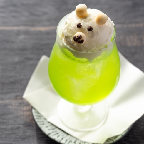 「クマちゃんメロンクリームソーダ」