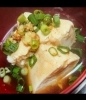 寒い日は善峰木綿で湯とうふ！「寒い(>.<)y《寒い 寒い日は 湯とうふ おいしい豆腐》」