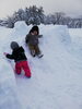 「定休日♪雪の滑り台(*´ω｀*)」