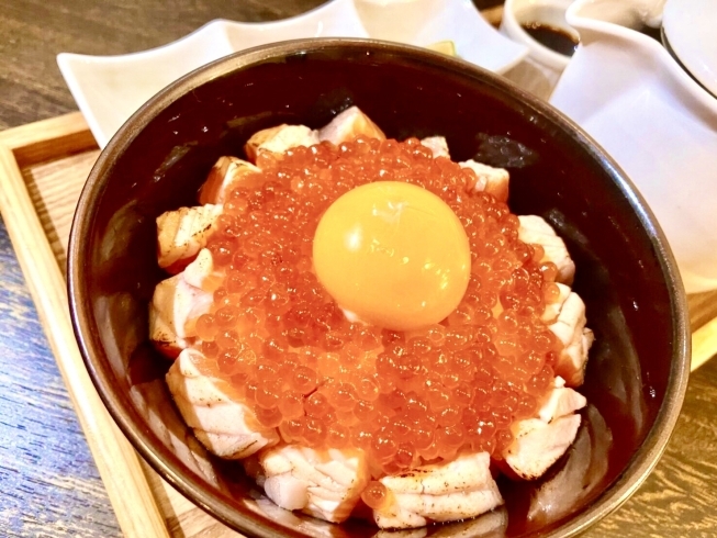 「炙りサーモンいくら丼」