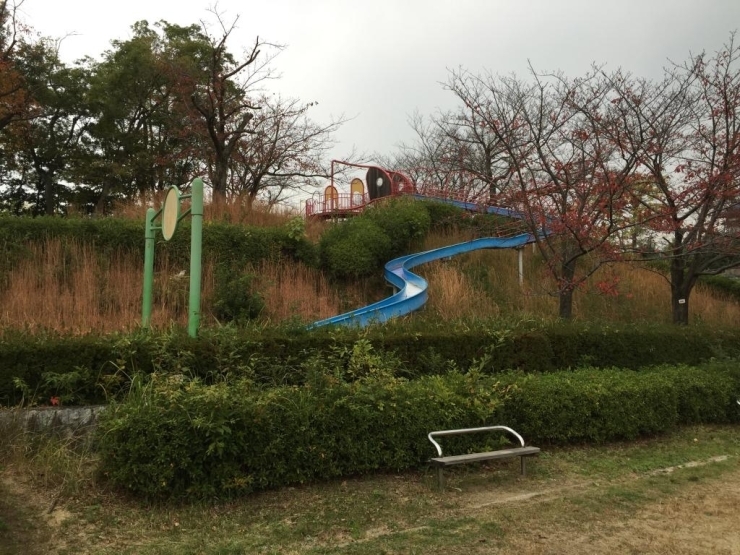 周南市城ヶ丘公園には長～いローラーすべり台から小さいお子様向けの遊具まで揃っております。<br>また、大きなグランドやバスケットも出来る箇所、おあります。