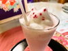 イチゴラテ（ICE）「３Dラテアートは加古川では初めてかも！「古民家カフェ七宝」さんでほっこりカフェタイム♪」