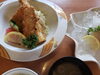 「本日のおすすめランチは新鮮な太刀魚を使った定食」