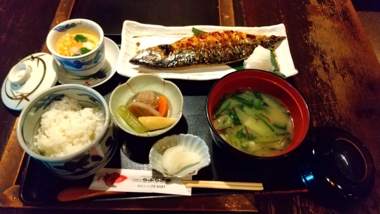 「今日は焼魚定食です。」