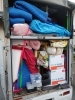 自転車は積めず断念。荷主様のお車に積まれました。「引っ越し最大級の積載」