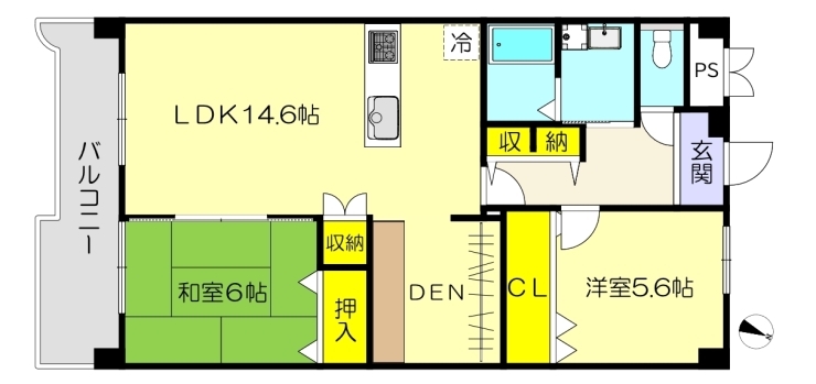 3DKを2LDK＋DENにリノベーション！「リノベーション工事が完成しました！」