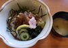 「本日のおすすめランチは「マグロ漬丼」」