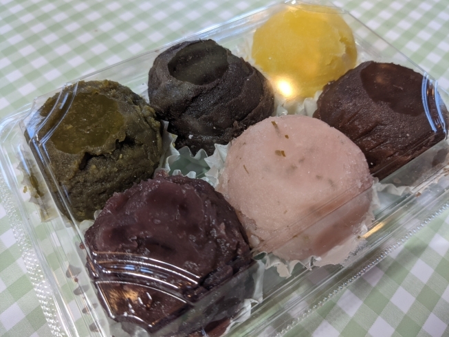 6色のおはぎがとても美味しいです！【大田原市の和菓子・パンならあん