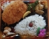 日替り弁当「明日の日替り弁当はスタッフが大絶賛するベーコンコロッケ」