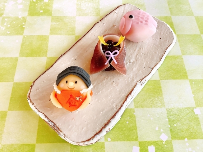歳時和菓:3ヶ入…1,080円「【GWも休まず営業】端午の節句に最適な和菓子を多数ご用意しております。」