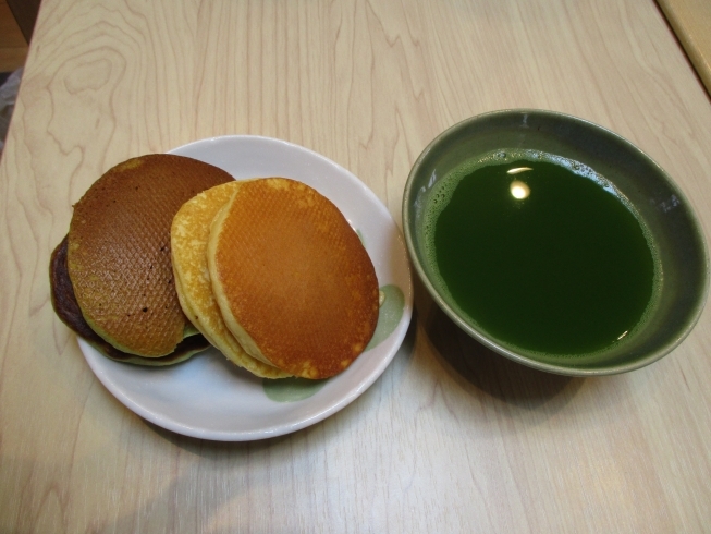 「どら焼き作り」