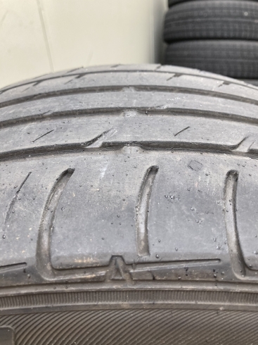 古いタイヤ「タイヤは大丈夫ですか？」