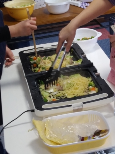 このような感じに作っています「お料理を一緒に作って食べようイベントもしています。」