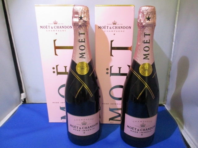 モエ・エ・シャンドン ロゼ「MOET&CHANDON(モエ・エ・シャンドン ロゼ) 【飲まないお酒、年代物のお酒(古酒)買い取ります！！】ブランデー・ウイスキー・シャンパン・マオタイ・日本酒・焼酎など　花見川区 新検見川駅 南口 買取センターG・P 新検見川店」