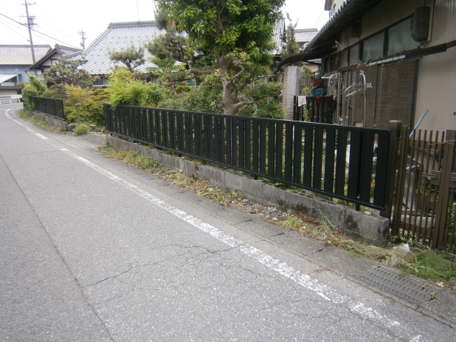 完成！引き締まった感じになりました♪「池田町内で、フェンスの交換を行いました。」