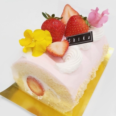 「【NEW】いちごロールが新登場‼香川県産いちご「さぬきひめ」のロールケーキです。」