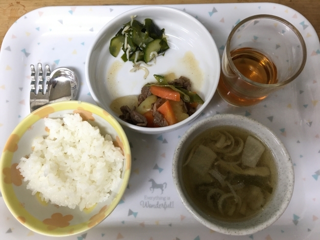 「谷史季保育園　今日の給食５月１４日」