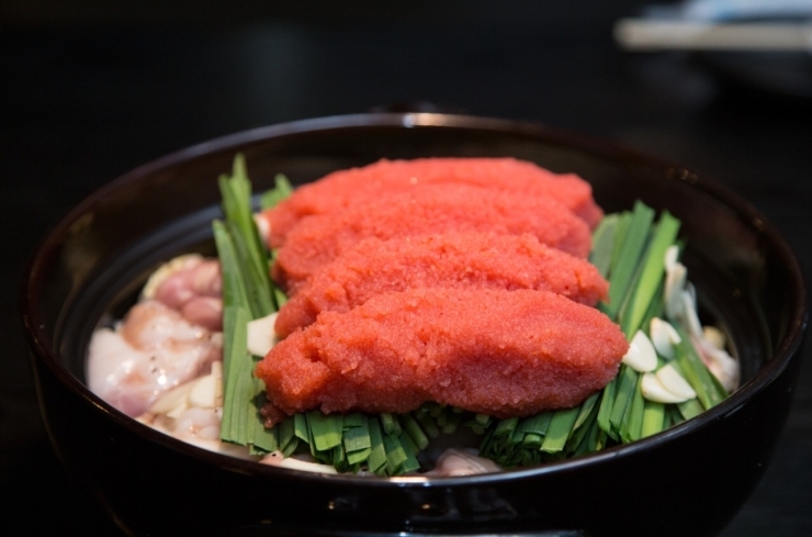 明太子もつ鍋！！写真は4人前です^_^「お店の味がご家庭で❣️焼肉屋さんのもつ鍋いかがですかー？✨」