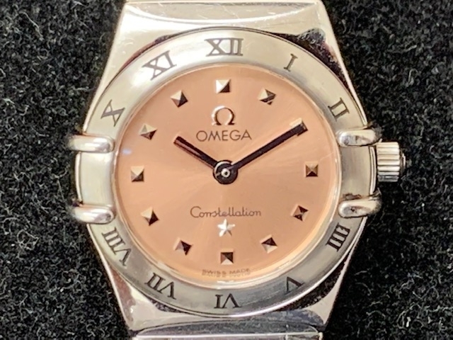 オメガ　クオーツ腕時計　高価買取　電池切れ買取OK「オメガ　OMEGA　腕時計　クオーツ　高価買取りさせて頂きました。　腕時計「お売り下さい」　　中が見える安心の当店「買取りと査定」は「チケット大黒屋」金町北口店」