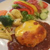 「ハンバーグランチ プラス¥110でチーズ乗せも！
//六浦駅近く パスタとピッツァの美味しいお店//」