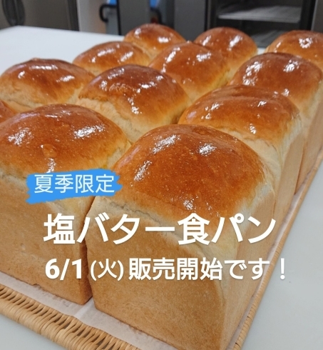 「【 塩バター食パン 販売開始✨ 】」