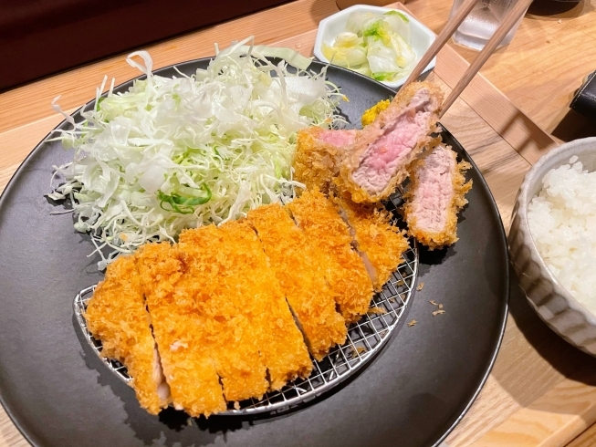 ロースとヒレとんかつ定食「美味しいとんかつのお店がオープン！」