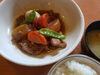 「本日のおすすめランチは大根と豚肉の旨煮」