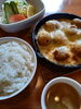 「本日のおすすめランチは新じゃがベーコングラタン」