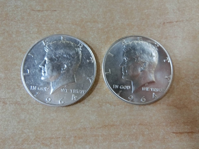 アメリカ1964年・リバティコイン・50セント銀貨「日本の銀貨、外国の銀貨など銀貨のお買取りは買取専門店大吉　佐世保店へお任せ下さい」