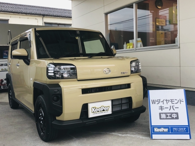 Ｗダイヤモンドキーパー施工車「納車してスグにＷダイヤモンドキーパー施工しました！【新潟市東区、エネオス、ドライブルー洗車あり、純水手洗い洗車あり、キーパーコーティングオススメ】」