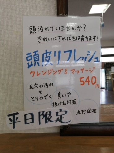 「シャンプーで落ちない汚れも落とします。」