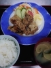 「本日のおすすめランチは唐揚げ定食」